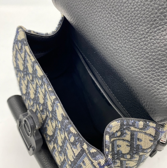 SOLD!!!Christian Dior Jacquard HOMME Oblique Calfskin Mini Saddle Backpack - Picture 11 of 15